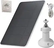 Solar Charging Wall Mounted Waterproof Outdoor Panel 3W 5V Power Supply 360° Adjustable Bracket Care Cameras, Extended 1.2 m Cable Smart Doorbell Mobile Gadgets