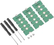 uxcell 3Pcs M2+ M.2 NGFF/NVME Length Extend Adapter 2230, 2242, 2260, 2280 Multipurpose SSD Extension Bracket Card Plate PCB Board for PC Computer Case Green