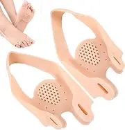Big Toe Spacer - Two Hole Hammer Toe Straightener | Soft Spacer, Comfortable Separator, Foot Pad for Overlapping Toes Unisex, Toe Alignment