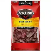 Jack Link's Beef Jerky, Teriyaki, 10 oz Bag - Sweet & Savory High-Protein Snack