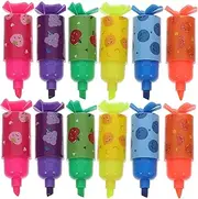 COMNESTBI 30pcs Portable Candy Shaped Highlighter Markers for Compact Daily Accessories Safe Friendly Mini Highlighters for School Parties and Art Projects