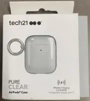 tech21 Pure Clear Case for Apple AirPods 1st and 2nd Gen - Clear