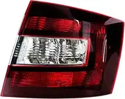 Tail Light Cover, Compatible With Skoda Spaceback 2014-2019 Car Tail Driving Brake Taillight Warning Signal Stop Lamp No Bulb(Black Right)
