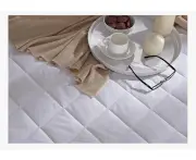 Quilted Cotton Covered Mattress Protector-double