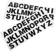 ZUNOXAZ 2pcs Car Decorative Stickers Car Stickers and Decals Car Door Stickers Vinyl Letter Stickers Letters for Scrapbooking Custom Stickers Decals Self Adhesive Letters Black PVC