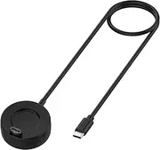 Charger Intended for Garmin D2 Air/Charlie/Delta/Delta PX/Delta S/Mach 1 Smartwatch Charger Charging Stand, 2-Pack Charging Dock Station Cradle Holder Accessory with 1m Type-C Cable (Black)