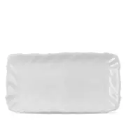 Vietri Incanto Stone White Ruffle Rectangular Tray