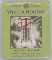 Mill Hill Winter Holiday Snow Sled MH18-9302 Beading KIT New 2009