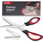 Pinking Shears for Fabric Cutting, 9.5" Sewing Scissors, Zig Zag Craft Scisso...
