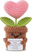 Pocket Hug Heart Small Gifts, Positive Potato Series, Crocheted Lucky Charm, Get Soon, Get Well Gifts, Exam Testimony, Birthday Gift, Friends, Colleagues, 6 x 14cm