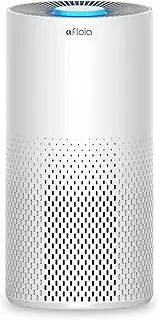 [Afloia] Air Purifier for Home Bedroom, H13 HEPA Filter, Quiet 22dB Sleep Mode for Large Room Up to 1076 Ft², Air Cleaner for Pets Dust Dander Mold Pollen, Odor Smoke Eliminator, White,7 Color Light