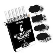 Liquid Chalk Marker Pen - White Dry Erase Chalk Markers for Chalkboard Signs,...