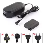 AC Power Adapter CHarger ACK-E12 + DR-E12 Coupler for Canon EOS M M100 M50