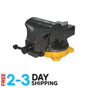 Professional Grade 6-Inch Bench Vise with Reinforced Base and Swivel Lock Lever