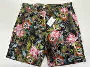 Robert Graham Akbar Floral Shorts Men's Size 40 Stretch NWT