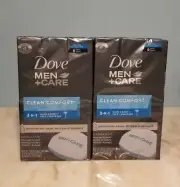 2x Dove Men + Care Clean Comfort Bar Soap 6 Pack (12 Bars Total)