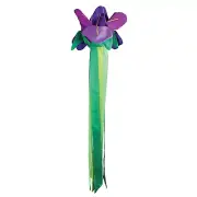 Iris Windtail 3D Spring Summer Flower Themed Windsock