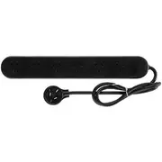 HPM 6 Outlet Powerboard Black