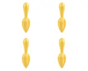 4x Appetito Melamine Citrus Reamer/Juicer Home Kitchenware Accessory Yellow