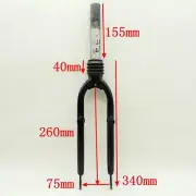 20-inch Bike Fork Bike Suspension Fork 75mm Bottom Bracket For Cycling