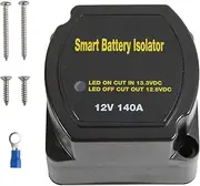 12V 140Amp Dual Battery Isolator Battery Voltage Sensitive Relay VSR Smart Battery Isolator for ATV UTV Boat RV Trunk