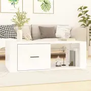 High Gloss Coffee Table Side Tables Sofa Accent Desk With Smooth Surface White