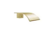 Esperia Brushed Yellow Gold Square Bath Spout