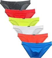 [iKingsky] Men's Front Seamless Bikini Underwear Sexy Low Rise Pouch Briefs