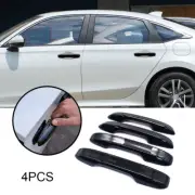 4x Gloss Black For Honda Civic 2022-2024 with Smart Auto Lock Door Handle Cover