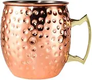 Llazsybz Moscow Mule Mug Copper Mug Handcrafted Hammered Cup for Beer Home Decor Wine Bar