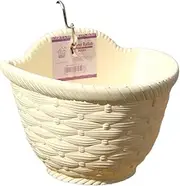 Resin Wall Hanging Planter Pot | Hangable Flower Pot | Outdoor Plant Flower Basket | Balcony Railing Planter | Patio Flower Planter Hangable | Wall Planter for Railing Fence Balcony