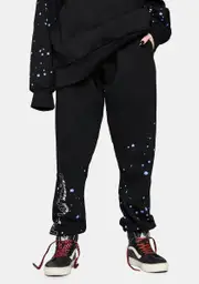 [Local Heroes] x Polaroid Spray Black Sweatpants