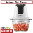 Sunbeam Glass Chopper Mini Food Processor Multi-Chopper Electric Chopping Crush
