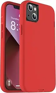 ORIbox for iPhone 13 mini Case for iPhone 12 mini Case Red, [10 FT Military Grade Drop Protection], The Liquid Silicone Heavy Duty Shockproof Anti-Fall Case for iPhone 13/12 mini,5.4 inch, Red