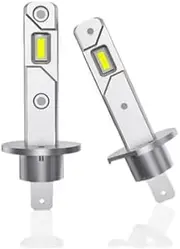 KATZEIST 2024 Newest H1 Bulb, 1:1 Real Mini Size 6500K H1 Fog Bulbs, IP68 Waterproof No Adapter Required Non-Polarity, Plug-and-Play Pack of 2 (H1-ZC)