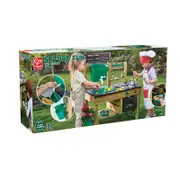 Hape Outdoor Kitchen Wooden Playset Pretend Play Roleplay Kids Activity Toy 3+