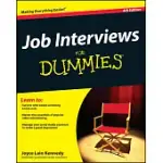 JOB INTERVIEWS FOR DUMMIES