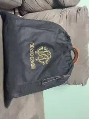 Roberto Cavalli Woman’s Leather Bag Vitello Stampa Dollaro B