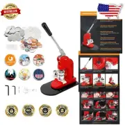 DIY Button Maker Machine Kit - 32mm Badge Press with 1000 Blanks for Creatives