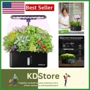 Quiet Hydroponics Growing System: Indoor Garden with Smart Watering & 8 Pods