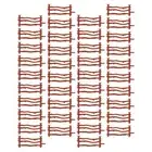 60pcs wood fence miniature Farm Fence Toy Barn Fence Toy Garden Border