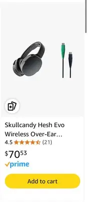 Skullcandy HESH EVO Wireless Over-Ear Headset Black