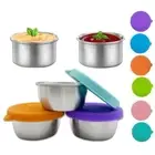 Salad Dressing Containers Reusable Sauce Bowls with Lids Condiment Containers