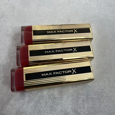 3 x Max Factor Color Elixir Lipstick shade 165 BOLD RED ❤️ worth £30