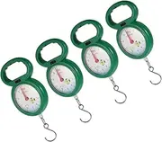 [QWDSGFWS] 4pcs Portable Spring Scale Weighing Balance Manual Weighing Scale Hanging Fish Scale Digital Food Luggage Scale Hook Scales Plastic Department Store Travel Vegetable/1003