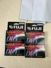 Fuji Audiocassette Normal Bias DR-I 90 Extraslim Case 4 Tapes