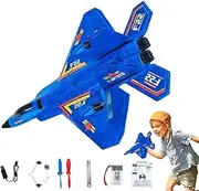 Remote Control Airplane for Kids - Children's Airplane Model with Lights - Rugged and Safe Design Aircraft Plane Model for Friends Gathering, Birthday Parties, Family Fun