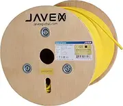 JAVEX 23AWG CAT6 UL in-Wall Rated [500FT, Solid Pure Copper] 600MHz, ETL Listed, UTP Ethernet Bulk Cable, 500 Feet, Yellow C1-L1000My5
