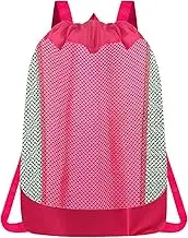 Beach Backpack | Drawstring Design Beach Storage Bags | Child-Friendly Mesh Organizer Backpack For Sandbox Shells Swimsuits Snacks