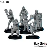 6pc Bar Patrons Set - 28mm 32mm DnD Miniature | Dungeons and Dragons Mini